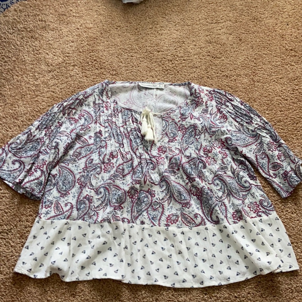 Paisley Abercrombie and Fitch Top